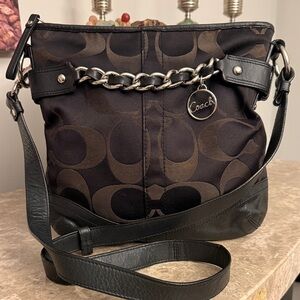 Coach Signature Optic Chain Crossbody Bag